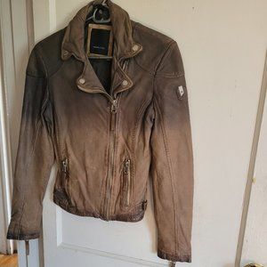 Mauritius - Karyn - Leather Jacket - Taupe
